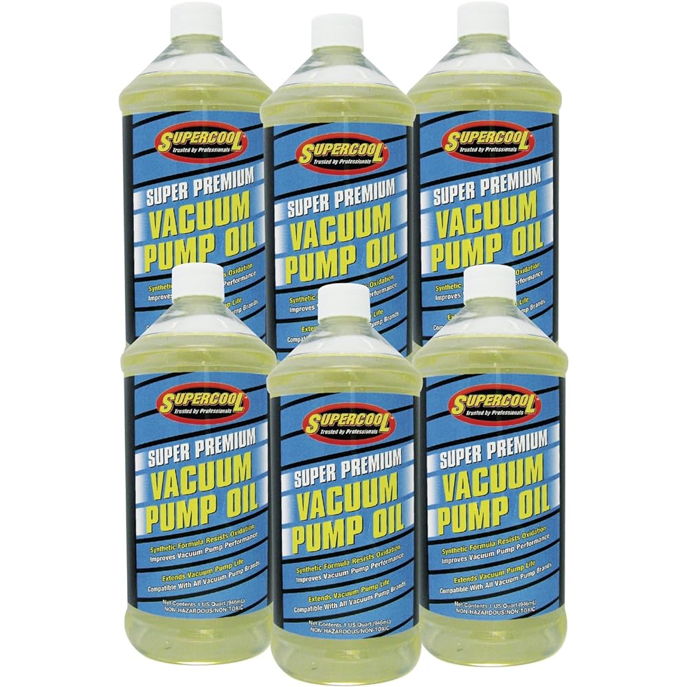 TSI Supercool Vacuum Pump Oil, Synthetic, 32 Oz, clear (V32)