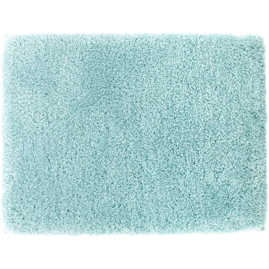 Hashizume Shoten Bathroom Foot Wiping Mat Blue Approx. 70cm x 100cm Cozy Up Bath Mat