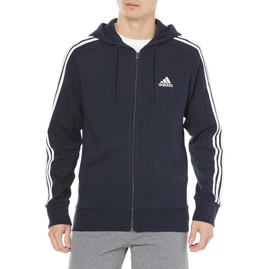 [Adidas] Essentials 3 Stripes Full Zip Hoodie Sweatshirt Hoodie Men's