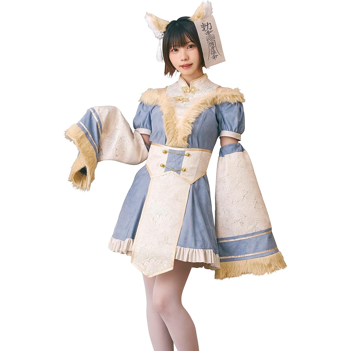 Clearstone Dusty Confit Cosplay Halloween Fox Jiangshi Jiangshi Fox Women's Blue Costume Fancy Dress Costume