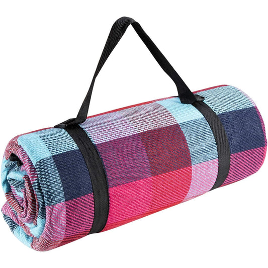 Leisure Sheet 200x150cm Waterproof Large Laundry Compact Children's Picnic Folding Cushion Mat Outdoor Cherry Blossom Viewing Sports Day 4-6 People Thick Cushion Large Black Lightweight Water Repellent Heat Retention (Red Black Blue)