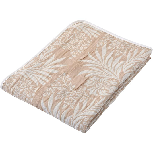 Nishikawa Gauze Blanket Single Washable Cotton Wool Pure Morris Soft Morris Gallery Made in Japan Beige FR03131015