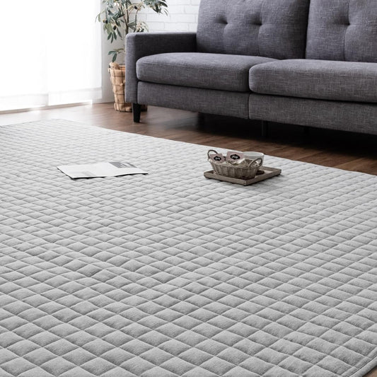 Tansu no Gen Rug, 200 x 300 cm, Approximately 4 Tatami Mats, Quilted Rug, Sweat Fabric, Summer, Washable, Moisture Absorbent, Non-Slip, Floor Heating, Compatible with Hot Carpets, 81900130 (86361)