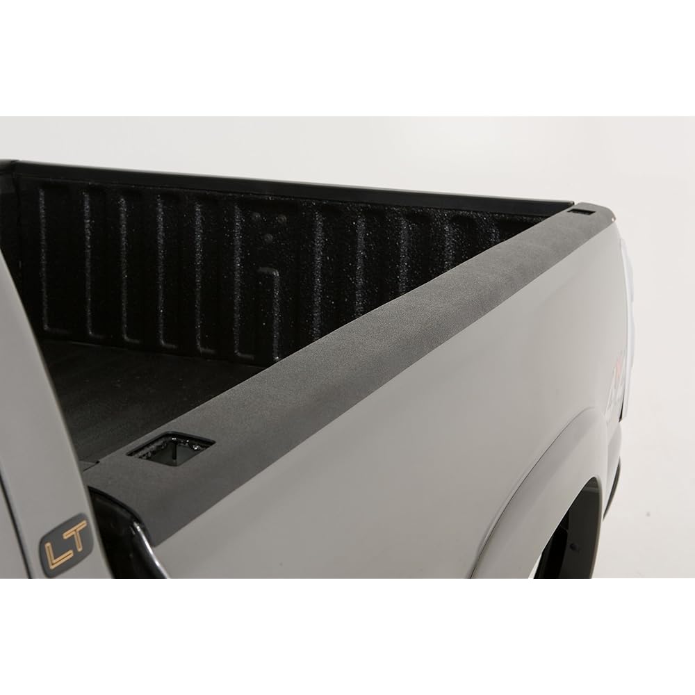 Wade 72 - 41115 TRUCK Bed Rail Cap Black SMOOTH FINISH WITH STAKE Hole 2007 - 2014 GMC Sierra 1500 Crew CREW CAB EXTENDED CAB WITH 5.8 FT Bed (Set of 2)