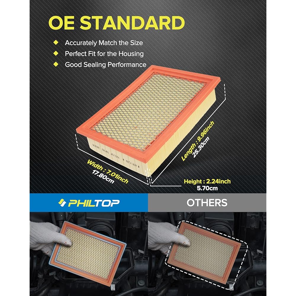PHILTOP Engine Air Filter EAF042 (CA8997) Escape Torus Tribute Mariner Sable 1 piece