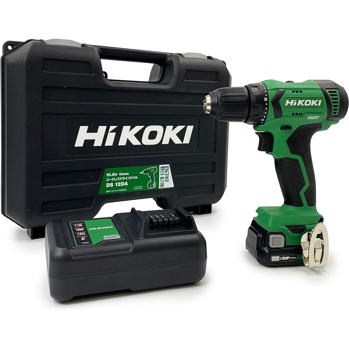 HiKOKI 10.8V Rechargeable Driver Drill First Repair Warranty Includes 1 Storage Battery, Charger, and Case DS12DA(ES)