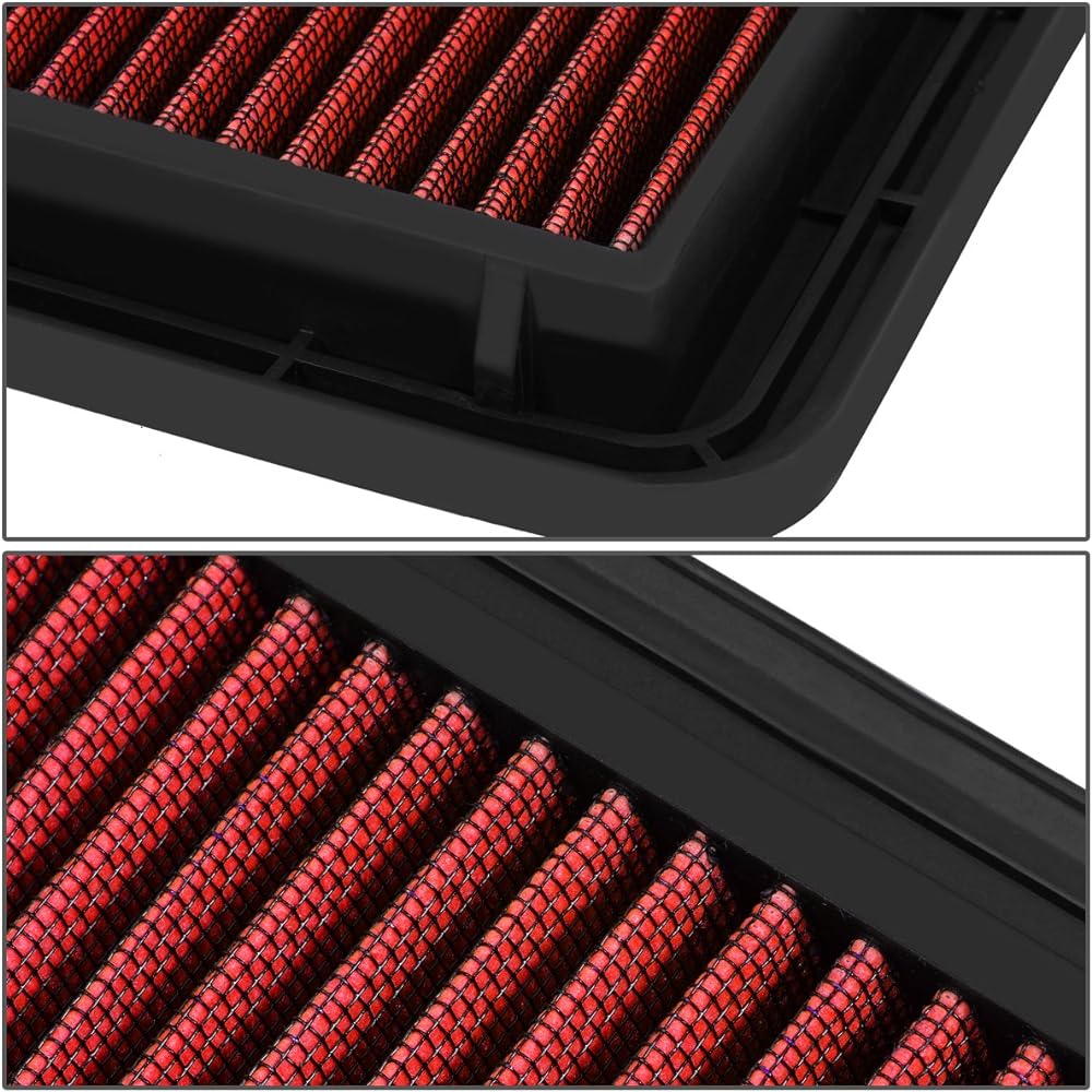 DNA MOTORING AFPN-023-RD drop-in-panel air filter [05-17 Subaru Legacy Outback WRX/STI]