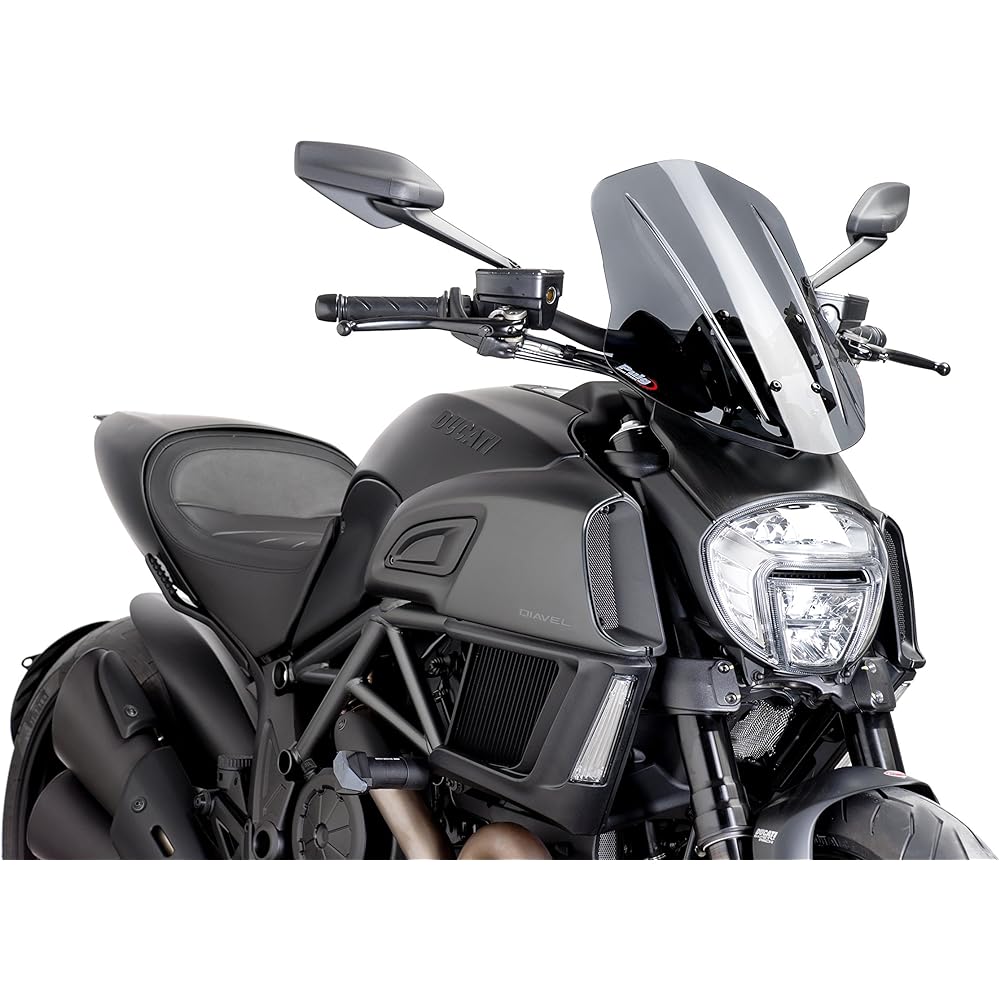 Puig Screen (NEW-GENERATION) LONG Dark Smoke DUCATI DIAVEL (14-15) puig-7570F