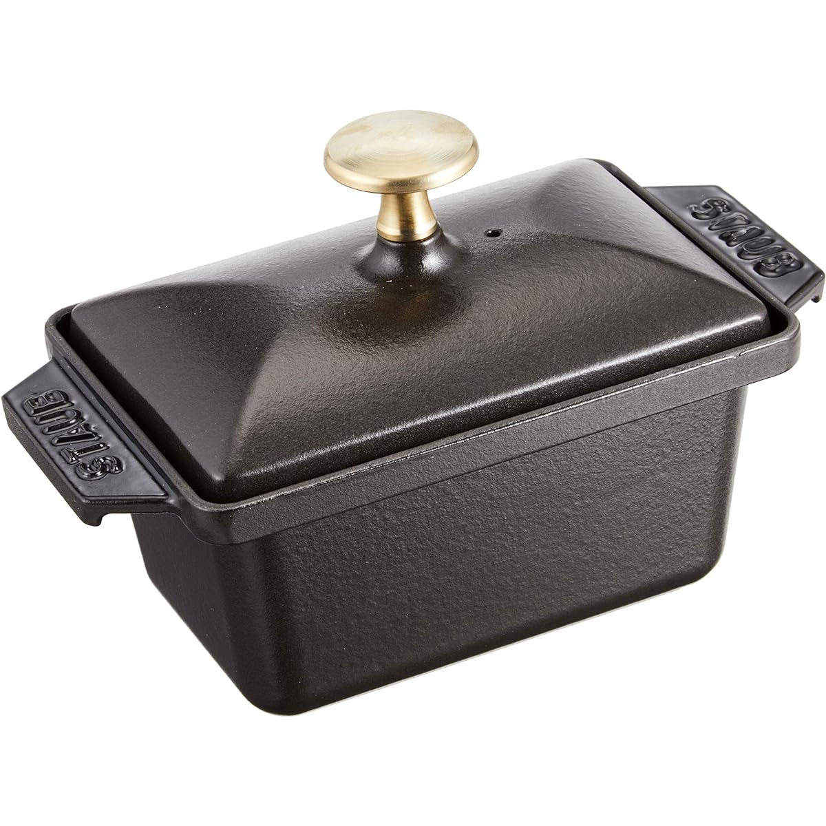 staub "Half Terrine Black 15x11cm" Terrine Pot Pot IH Compatible [Authorized Japanese Product] Specialty 40509-571