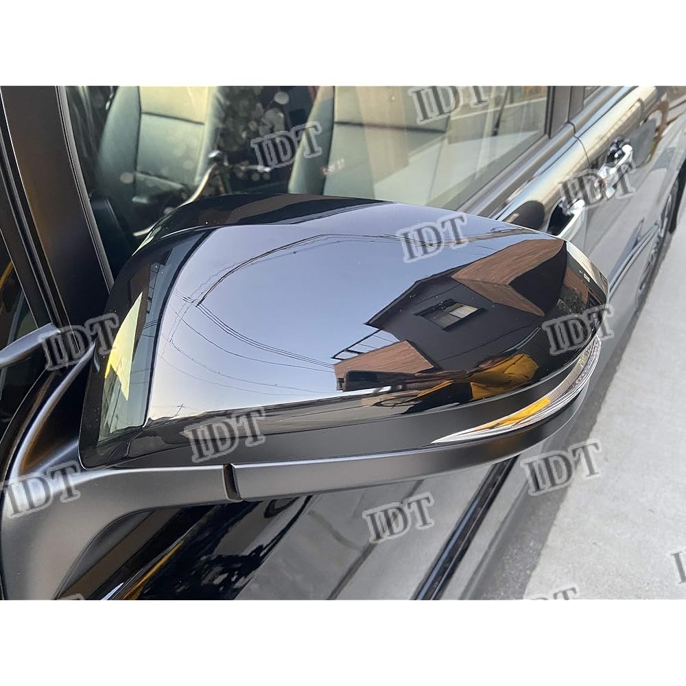 IDT Mini Waist Included 80 Series Voxy Noah Esquire Piano Black Door Mirror Cover Side Mirror Trim Garnish VOXY NOAH Early Late Late (Piano Black)
