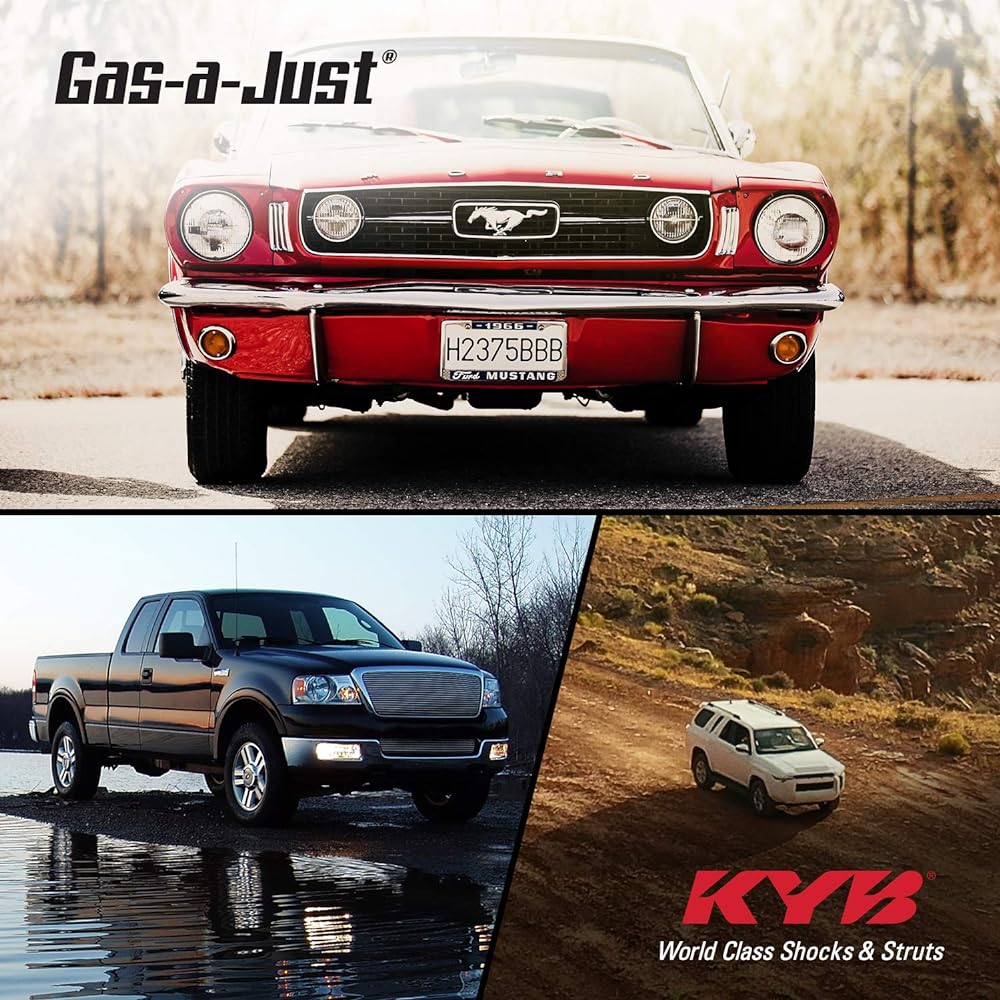KYB KG5450 GAS-A-JUST Gas Shock Silver White