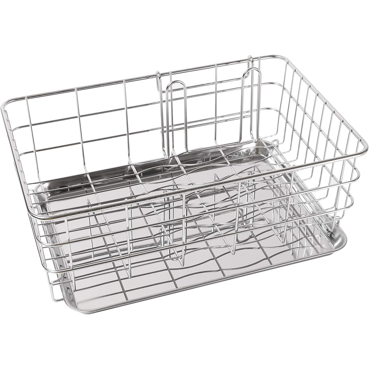 Pearl Metal Tableware Drainer Basket Stainless Steel Dualis Made in Japan H-5642