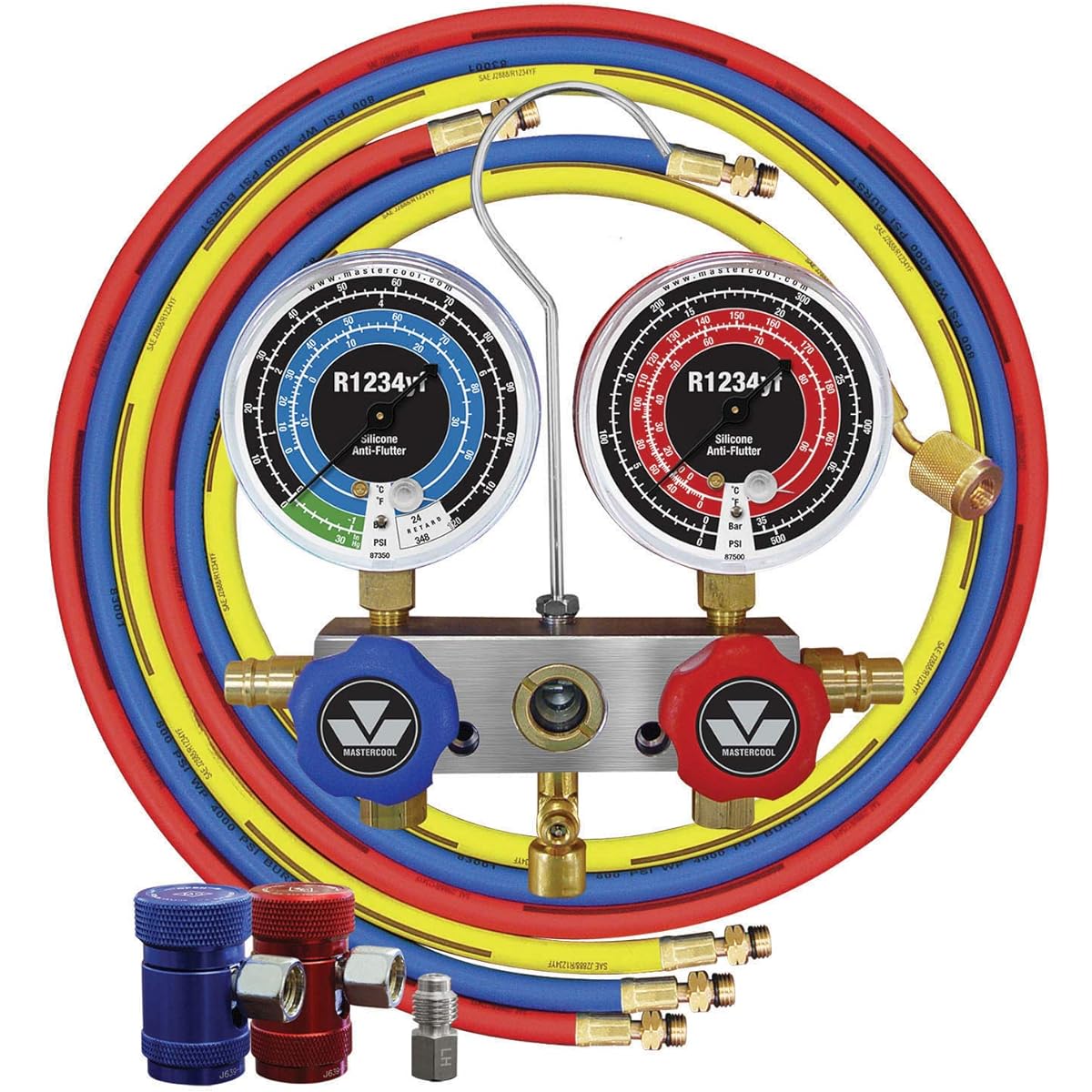 MasterCool (83272) R1234YF Aluminum Many Hold Gauge Set