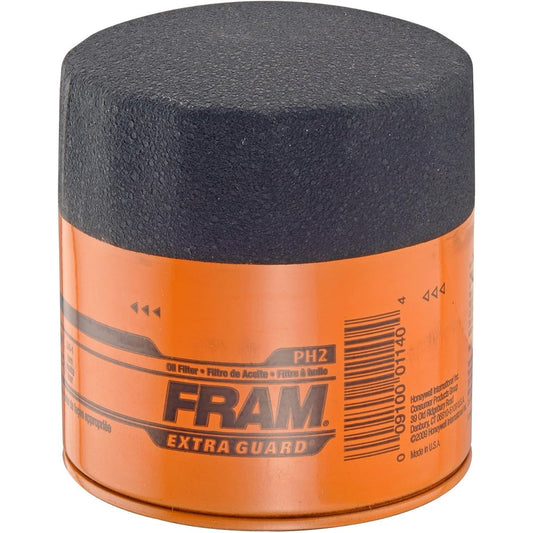 FRAM PH2 Extra guard car spin -on oil filter (2 packs)