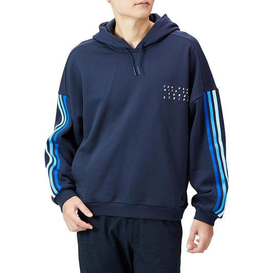 Adidas VA727 Men's Sweat Parka City Pullover Sweatshirt