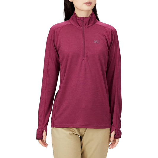 [Millet] Cut and Sew Castor Wool Zip Long Sleeve Castor Wool II Zip LS W Women's