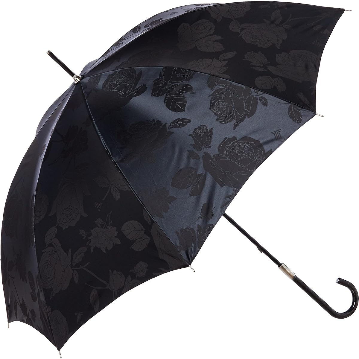 [Moonbat] MOONBAT LANVIN COLLECTION Baraja Guard Umbrella Long Umbrella Simple Floral Pattern Stylish Cute Women's Black 21-083-10577-00 Length of rib: Approx. 60cm