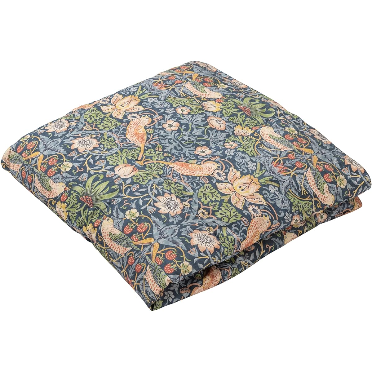 Nishikawa Down Half Blanket 150X100cm Washable White Duck Down 70% Morris Gallery Strawberry Thief Throw Made in Japan Navy KS93809602