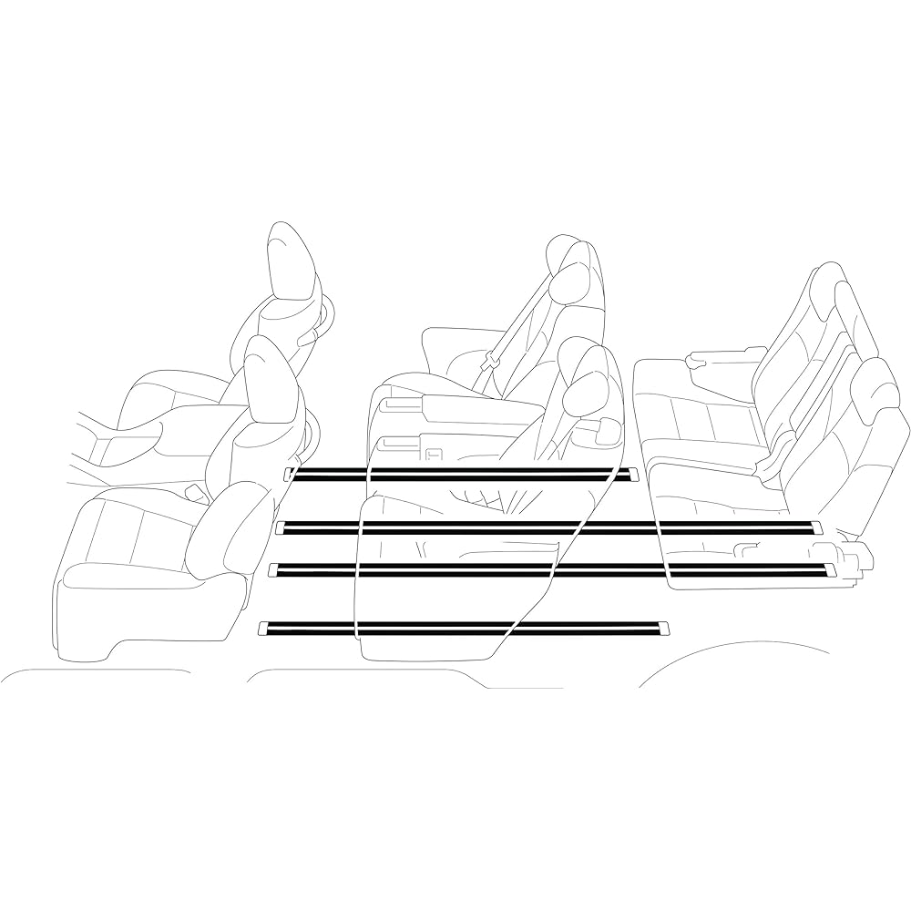 ALPINE New Car Plan Protects from Scratches and Dirt Alphard Vellfire (30 Series) Dedicated Seat Rail Protection (1 Car) SSK-SR01AV