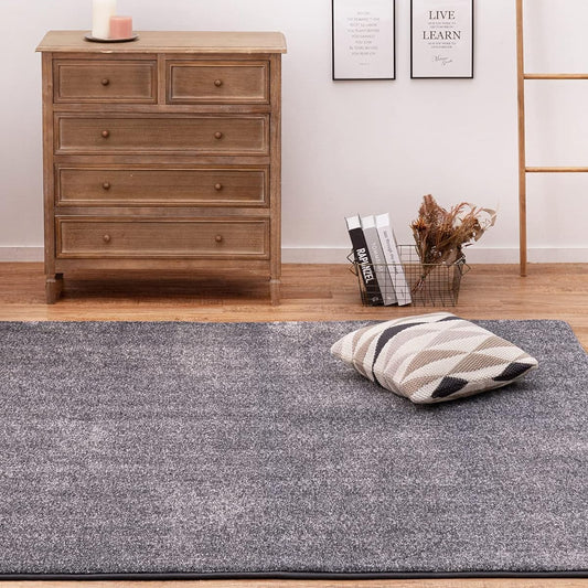 Hagiwara Rug Hot Carpet Cover Gray Approx. 185 x 185cm "Norma" Washable Fluffy Soft Warm Marbled Simple Plain Hot Compatible
