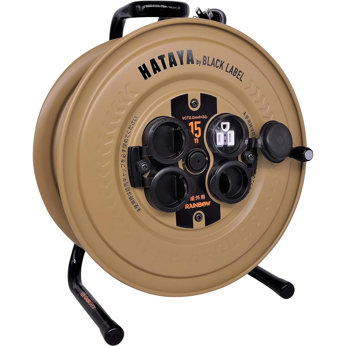 HATAYA Sunday Rainbow Reel 15m Outdoor Rainproof Grounded (SG-30K 15m roll/Dessert Color Coating) HATAYA x GranGear Collaboration Product Desert Color SG-15KBE