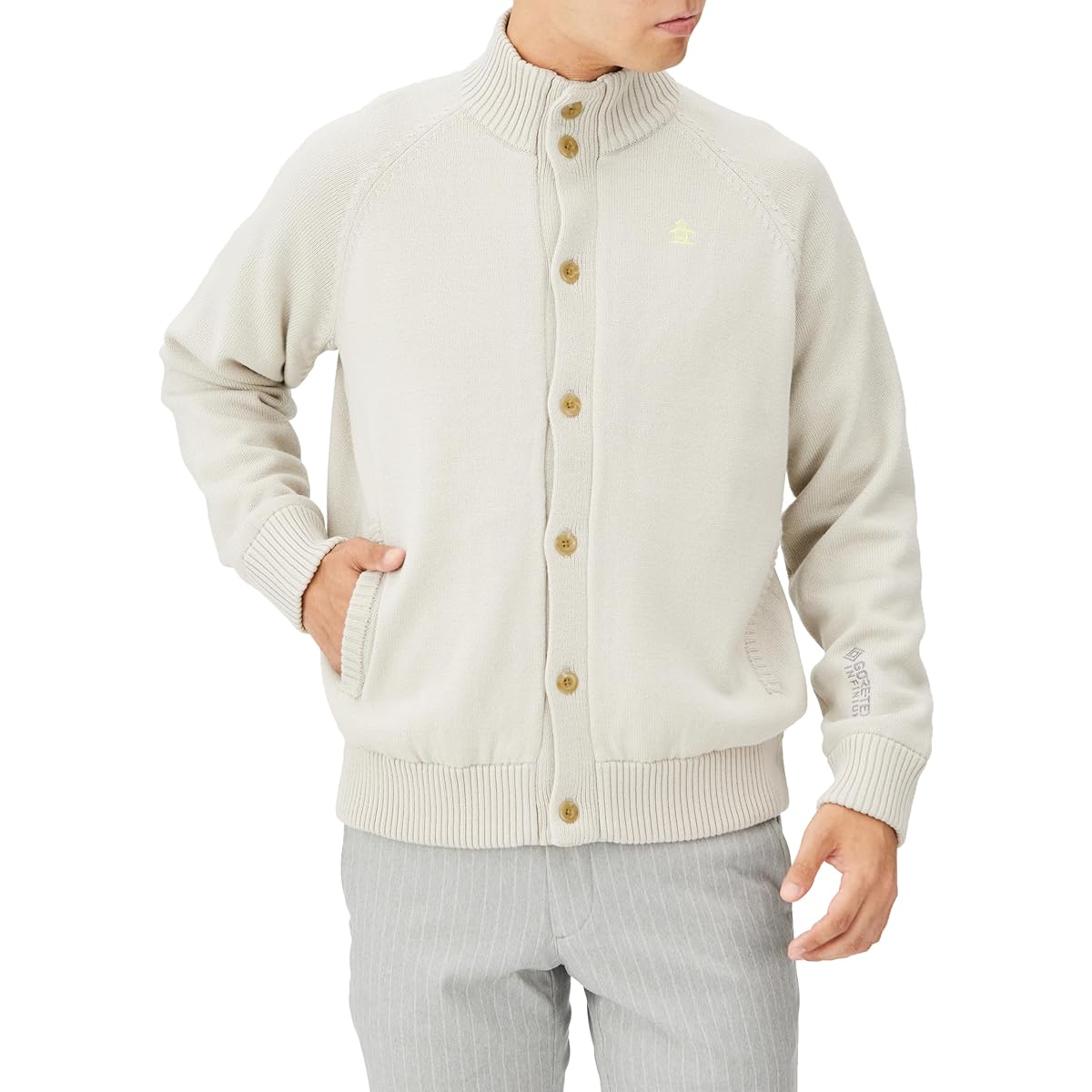 [Munsingwear] Cardigan [STANDARD] Blouson GORE-TEX lining, breathable, windproof, open front golf MGMWJL02 Men's