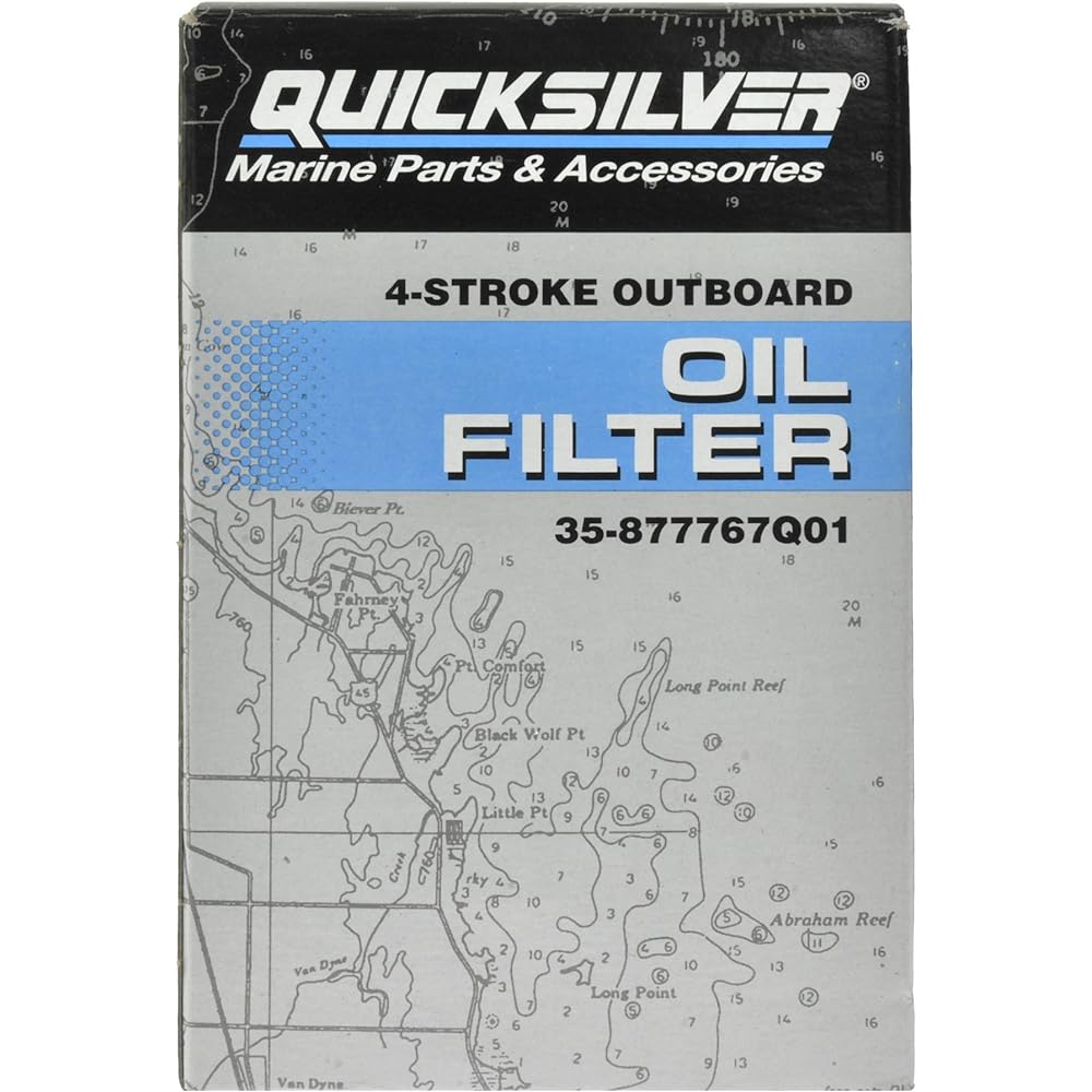 QuickSilver 877767Q01 Oil filter Verado Inline 4 cylinder 135 HP 200 HP Outdoor unit