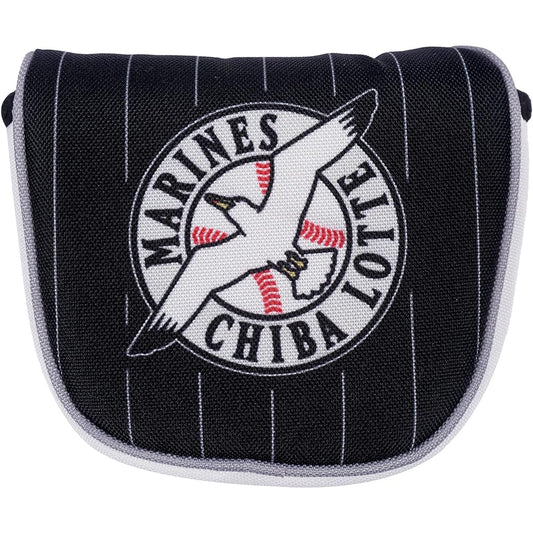 Rezax Chiba Lotte Marines Putter Cover for Neo Mallet Black LMPC-1850