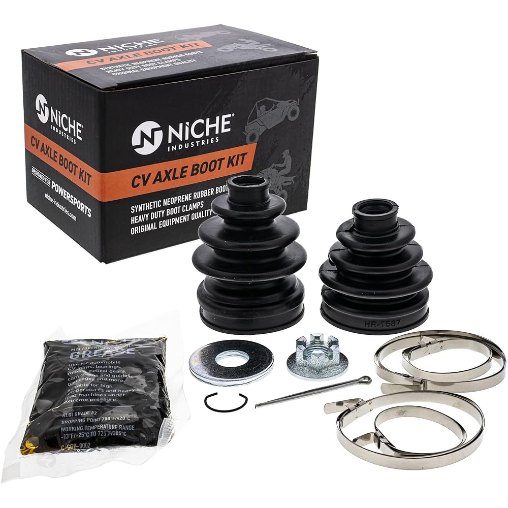 NICHE Front CV Axle Boot Kit Yamaha Grizzly 350 400 Wolverine 450 5UH-2510H-00-00 3HN-2510H-00-00 UTV