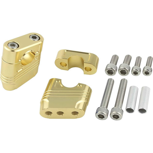 POSH 070052-12 Motorcycle Equipment Muscle Position Bracket Champagne Gold