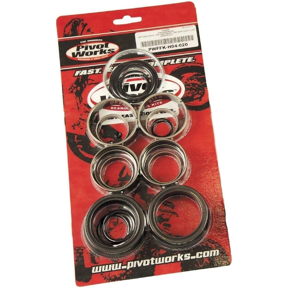 Pivot Works Fork Seal and Bushing Kit Seal/Bushing Fork Honda CRF250R 2004-2009 / CRF250X 2004-2009 / CRF450R 2002-2008 / CRF450X 2005-2009 - PWFFK-H04-020202 0