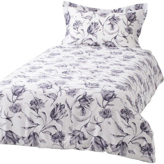 Francfranc Lilia Duvet Cover Single 150x210cm Gray