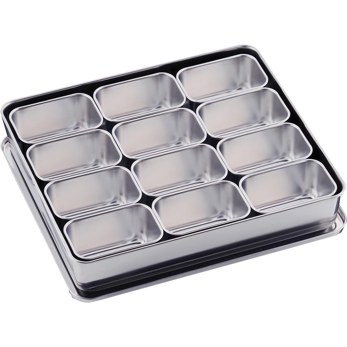 Oya Seisakusho Press No. 00 Yakumi 12 Pieces Square 18-8 Stainless Steel Japan AYK14012
