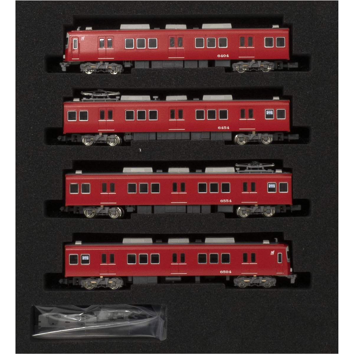 Green Max N gauge Meitetsu 6500 series 1st car, 6504 formation, 2 marker lights, additional 4-car formation set, no power 31532 Railway model train