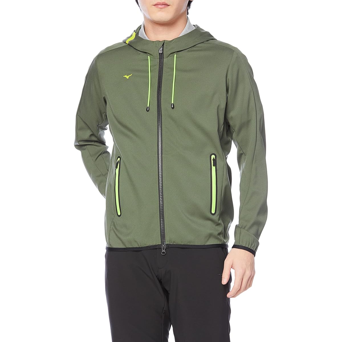 [Mizuno] E2ME2002 Men's Golf Wear, Water Repellent Stretch, Long Sleeve, Hooded Blouson, Long Sleeve