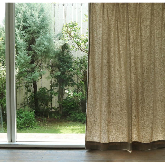 Quarter Report 16 Sizes to Choose from Curtain Spear Brown Width 100 x Length 110cm Set of 2 Ecological Fibers [Made in Japan]