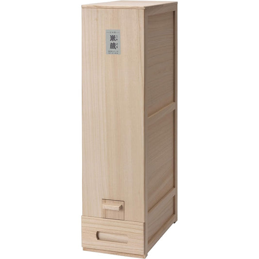 Takemoto Kibakoten Natural paulownia wood measuring rice bin "Yonekura" for 30kg