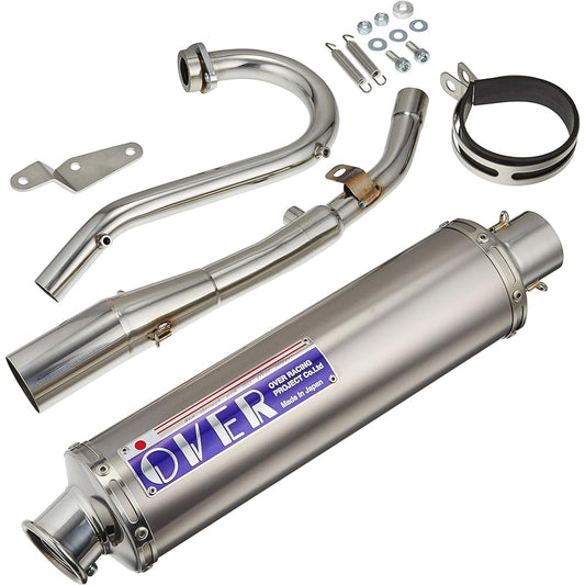 OVER RACING Full Exhaust Muffler Stainless Steel Titanium Muffler KLX125 D-TRACKER125 13-701-05