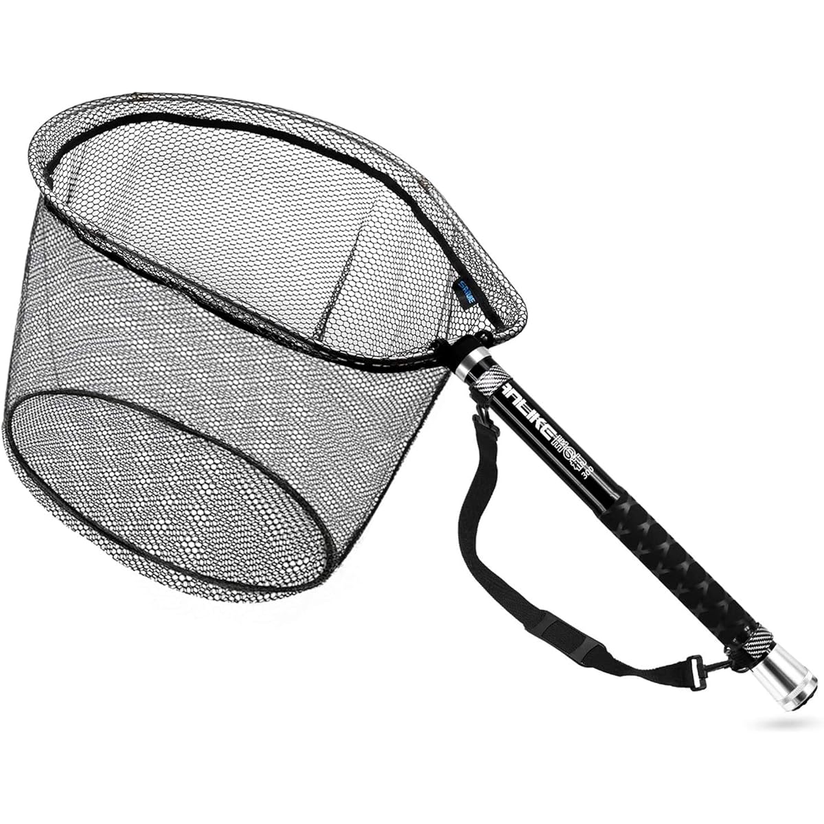 SANLIKE Tamo Net, Elastic, Made of Carbon, 3m/5m/6m Landing Net, Fishing Net, Ball Net, 9 Levels, Small Tama Pattern, Oval Shape, 40cm Net Depth 300/500/600cm