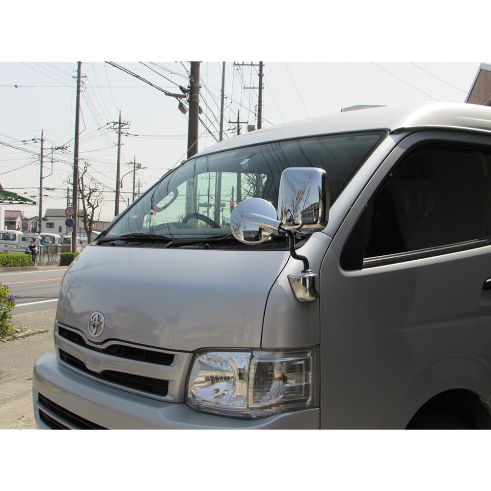 BRIGHTZ Hiace Van 200 Plated Door Mirror Cover [MIR-SID-241] Type I Type II Type III Type IV Type V Type 1 Type 2 Type 3 Type 4 Type 5 Narrow Standard Wide 27002