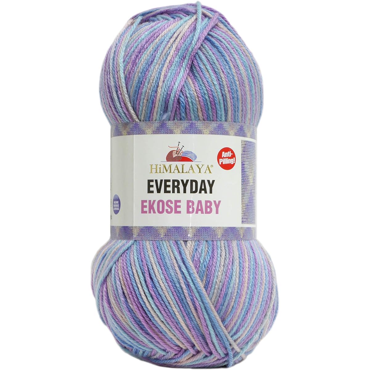 NASKA Everyday Ecoze Wool Thick Col.24201 Purple 200g Approx. 330m Set of 5 Balls
