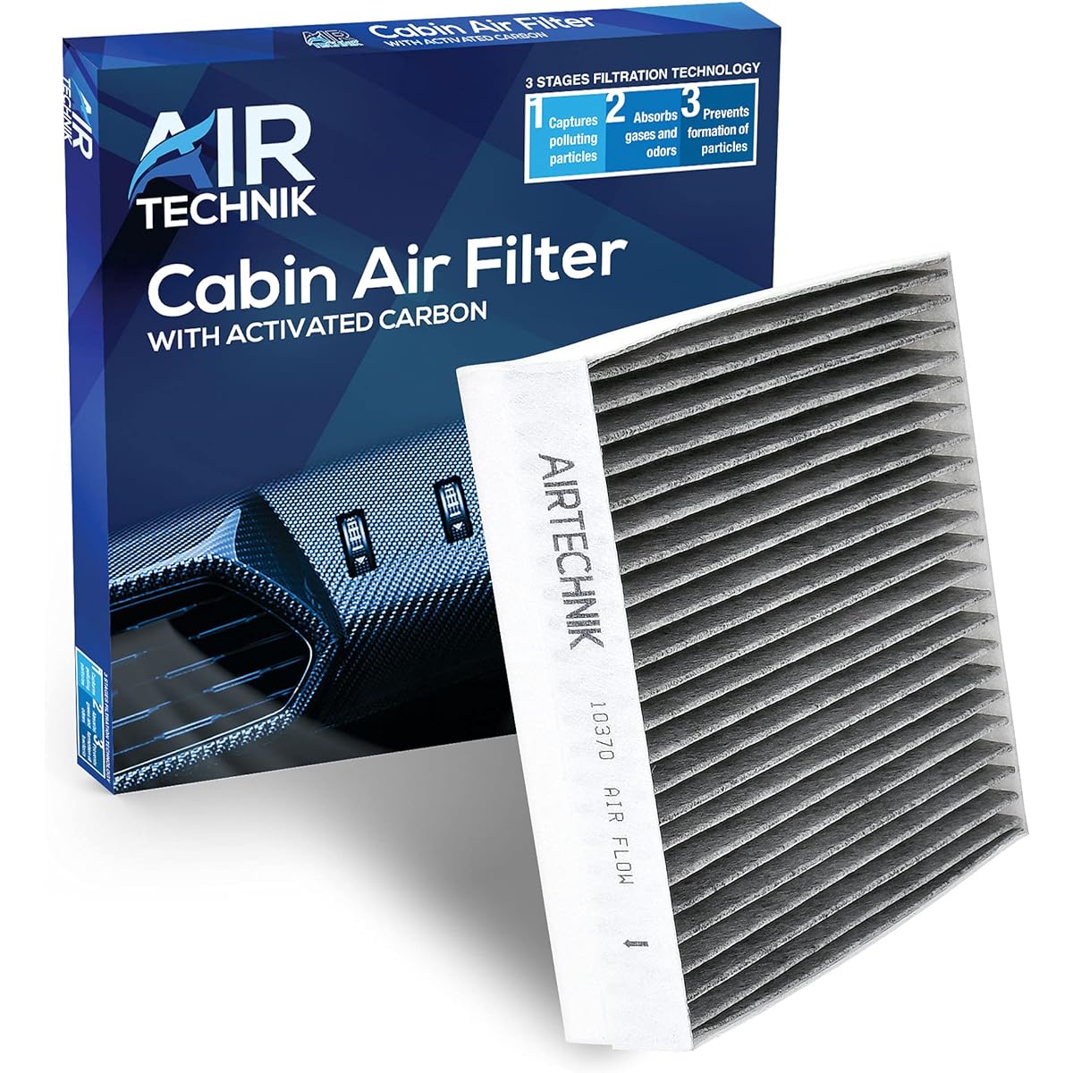 AirTechNik CF10370 Ford Mustang Replacement Premium Cabin Air Filter Activated Carbon