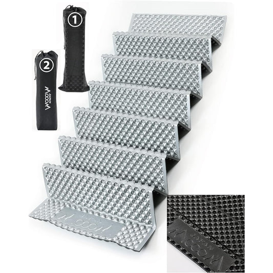 Mohm Japan Camping Mat, Outdoor Mat, Extra Thick 20mm, Leisure Mat, Sleeping Bag Mat, Silver Mat [2 types of storage bags included] For sleeping in the car, disaster prevention, ultra-lightweight, sleeping in a tent, aluminum mat