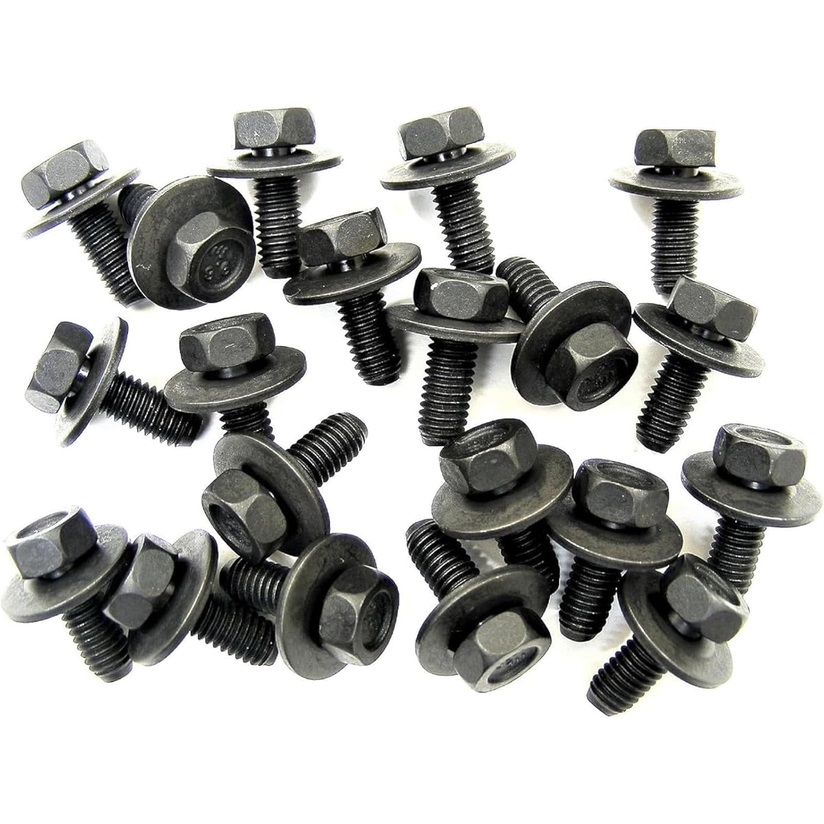 RETRO-MOTIVE Body Bolt M6-1.0 x 16mm Length 10mm Hexagon 17mm Washer Honda 20 Bolt compatible #1915-20