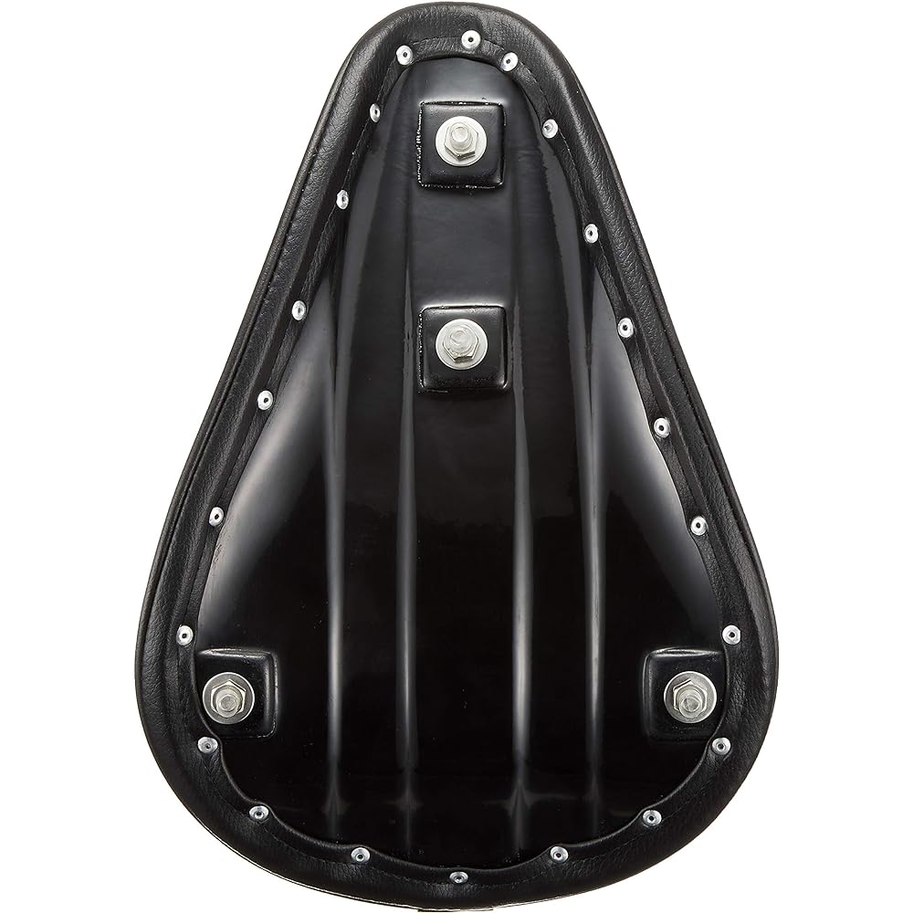 HEAVEN'S Long Nose Foam Solo Seat Back Side Up Smooth Black G-BK-S