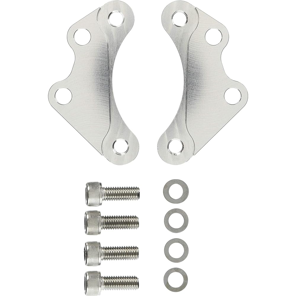 Plot Caliper Support [Brembo 40mm Pitch] Silver Double Disc PCS258