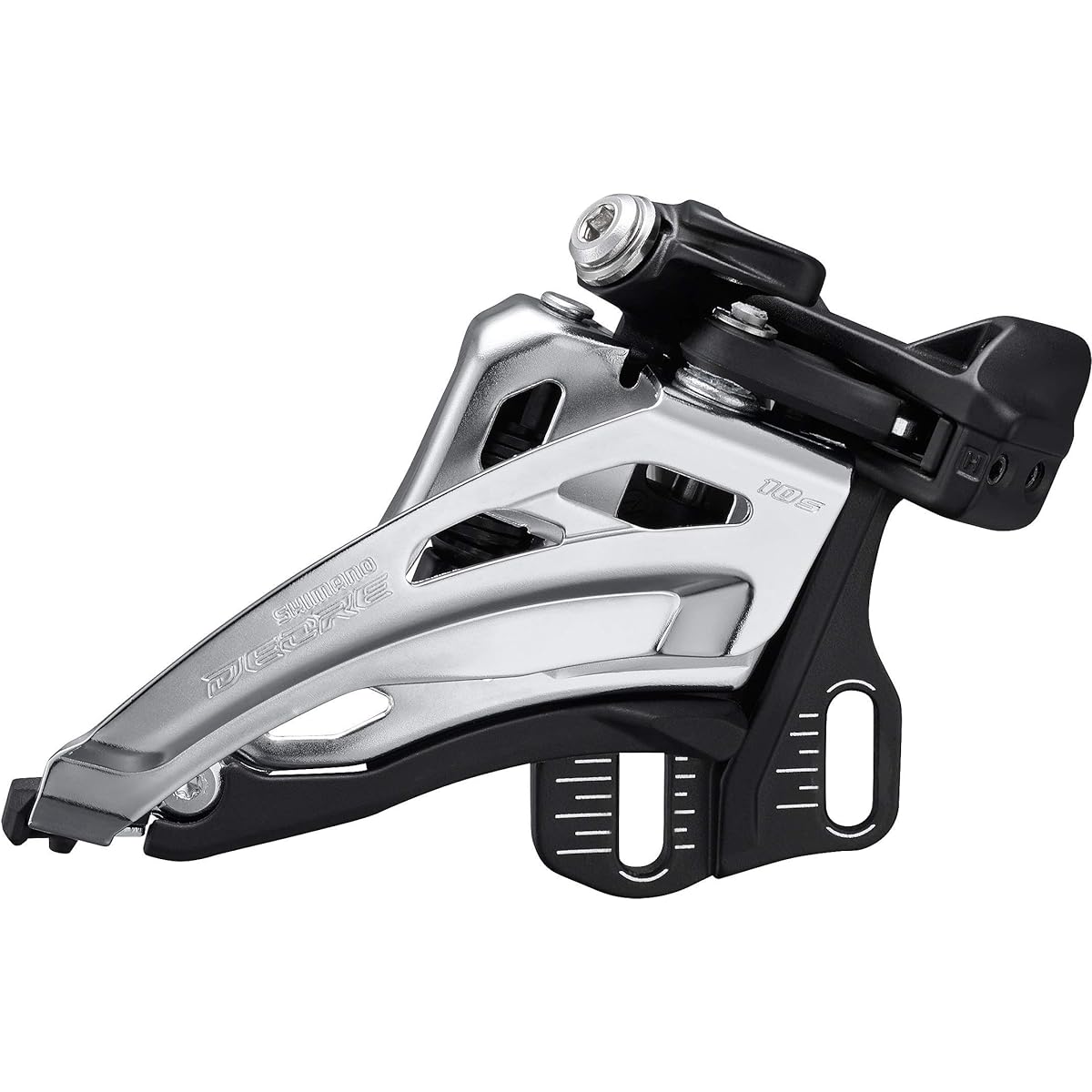 SHIMANO Front Derailleur FD-M4100-E for 2X10 Side Swing Front Pull E Type 66-69° Compatible Top Gear: 36T IFDM4100E4
