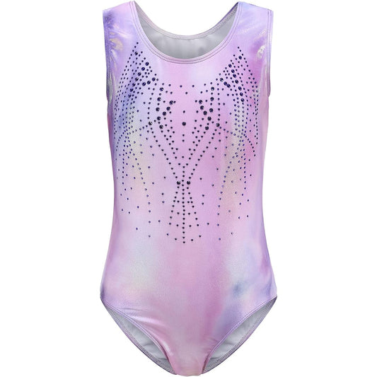 [Panegy] Girls' Rhythmic Gymnastics Leotard, Joint Wear, Ballet Leotard, Girls' Sleeveless Leotard, Practice Specialty Supplies