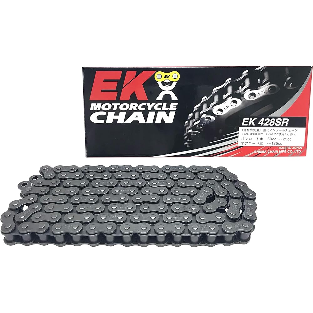 EK Reinforced Non-Seal Chain 428SR Steel 160L [Clip Joint]