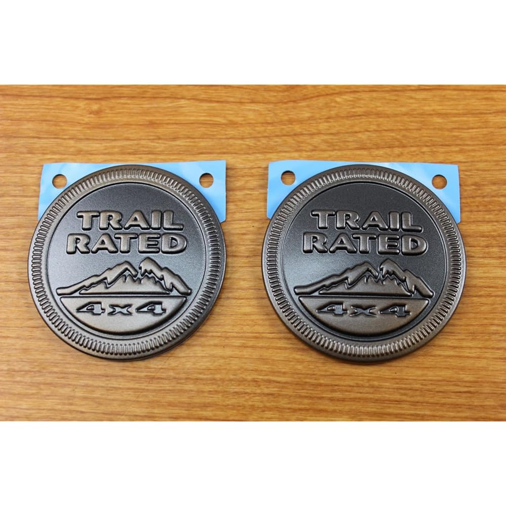 JEEP WRANGLER 2 pieces 75th anniversary edition trail rating 4x4 emblem OEM